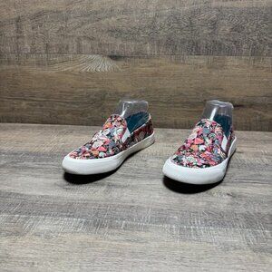 Sperry Canvas Floral Print Slip On Sneakers Women's Size 7.5